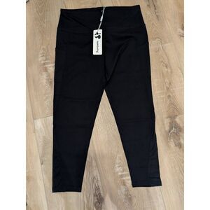 NWT Lamibaby Workout Leggings Women’s Large Mesh Side Panels, Pockets